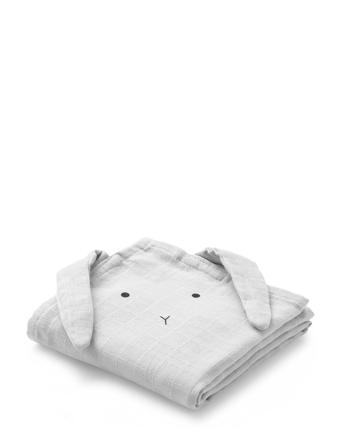 Hannah Muslin Cloth Rabbit 2 Pack Baby & Maternity Baby Sleep Muslins Muslin Cloths Harmaa Liewood
