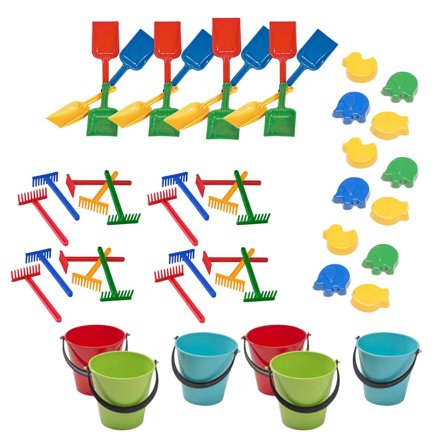 NYBY Sandset en mix med 100 delar - Lyreco - Skola och förskola - Lekmaterial - Sandlek och vattenlek