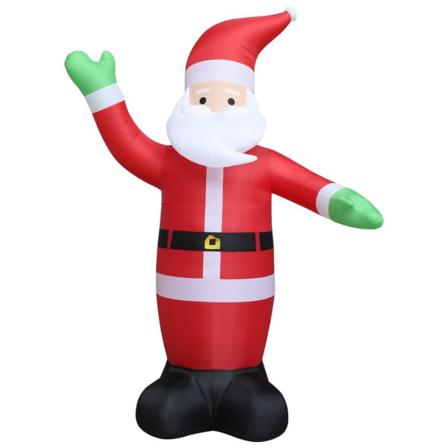 Vidaxl Uppblåsbar Jultomte Led Ip44 600 Cm Xxl Röd
