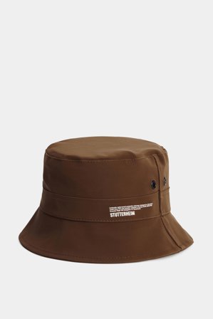 Beckholmen Matte Bucket Hat Dark Brown