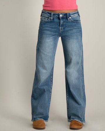 True Religion BOBBI BAGGY JEAN Blauw Jeans Meisjes - Kids Brand Store