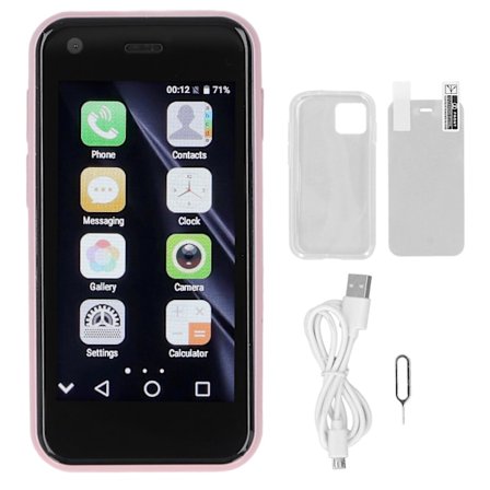 Miniälypuhelin 3G 2,5 tuuman 2GB RAM 16GB ROM Matkapuhelin 2MP ja 5MP HD-kameralla Androidille