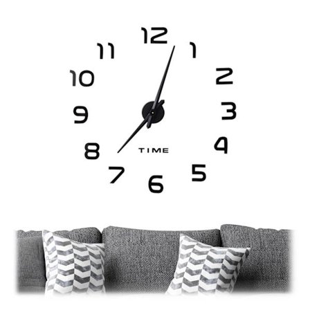 Vægur DIY med 3D-numre