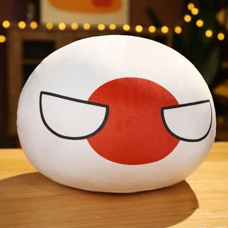 30/40cm Polandball Plyschkudde Countryball USA RYSSLAND Country Ball Handvärmare Kudde Leksak Nationella flaggor Cosplay Barn Present 30cm pillow 