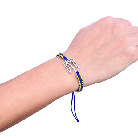 Ukraine Armbånd Håndlavet Vævet Snorearmbånd Par Smykker Flettet Armbånd Ukraine Armbånd Gave til Kvinder Mænd