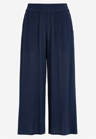 Cellbes of Sweden - Kreppede culottebukser i marine til damer i størrelse 34/36