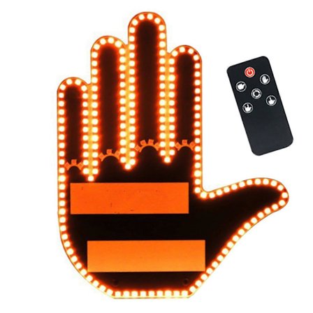 Bil Gest Baklys LED-indikator med fjernkontroll Enkel installasjon Bakrute Skilt Batteridrevet Bilindikator Stråle Bilgadget for morsom sikkerhet L L