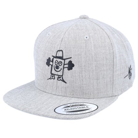 Kiddo Cap - Grijs snapback Cap - Bindle Boxman Heather Grey Snapback @ Hatstore