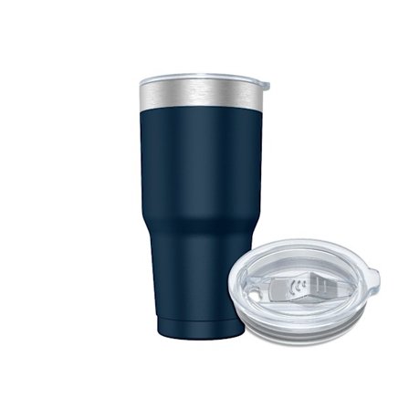 Blå-900 ml kaffe- og te-termokrus (10 farver) til at bære i hånden eller i bilen - Termokrus i rustfrit stål med låg, rustfrit stål B