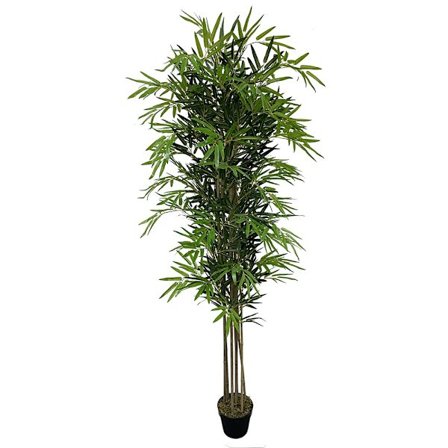 Kunstigt bambustræ i potte, 200 cm, PEVA-blade