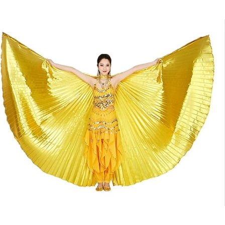 Bukdansvinger med pinner for voksen bukdans kostyme engelvinger for Halloween karneval forestilling