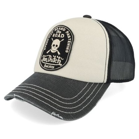 Von Dutch - Beige trucker Keps - Speedway Beige/Black Trucker @ Hatstore