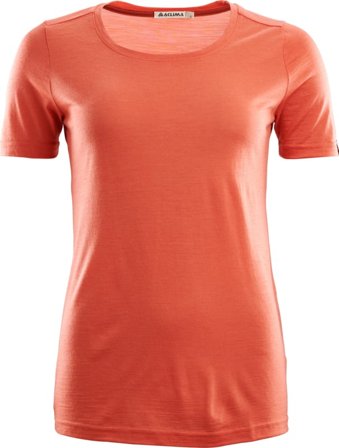 Aclima LightWool T-shirt Women Women short-sleeved sweaters Orange L
