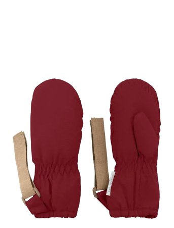 MINI A TURE Matcordt Fleece Lined Mittens - Red - 6-12M