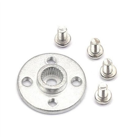 5 kpl / erä Metalliset ohjausvaihteen kiekot 25T Servovarsi pyöreä tyyppi RC-robottiautoon