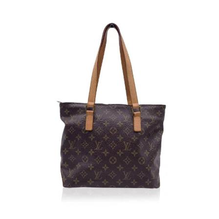 Louis Vuitton Vintage, Pre-owned Cabas Piano Monogram Tote Bag Bruin, Dames, Maat:ONE Size,Canvas