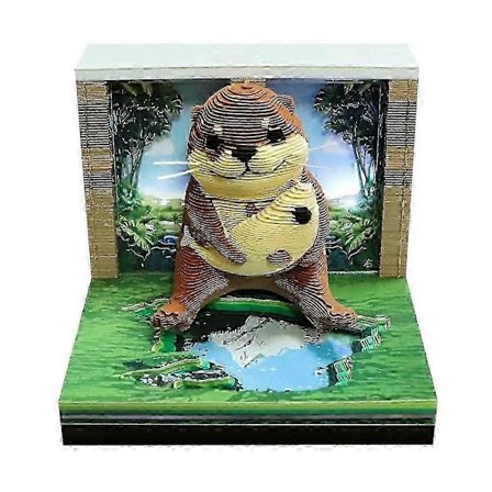 w 3D-kalenteri 2026, Tee-se-itse paperinleikkaustaide työpöydän koriste lahja