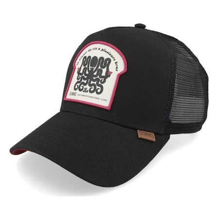 Djinns - Schwarz trucker Cap - Hft Cap Octovino Black A-Frame Trucker @ Hatstore