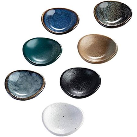 7 stk japansk stil keramiske spisepinneholdere for sushi spisepinner