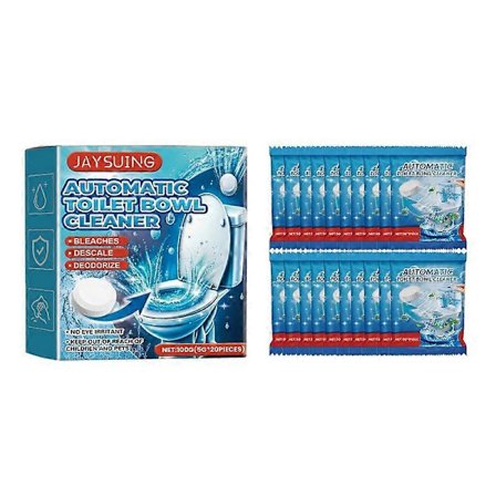 Jaysuing Toalettrengöringsplatta Enkel Rengöring Dekontaminering Avkalkning Deodorant Toalettrengöring Brustabletter 100G