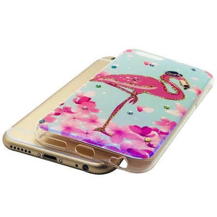 Skyddsskal PINK FLAMINGO för iPhone 6/6S