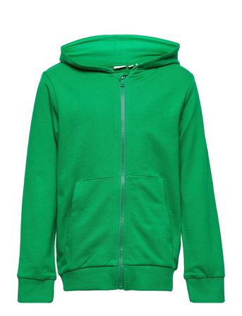 Nkmnesweat Card W Hood Unb Hoodie Grön Name It
