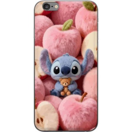 Kompatibel Mobilcover til Apple iPhone 6 Plus Stitch blandt lyserøde fluffy æbler med teddy og sød kawaii-æstetik