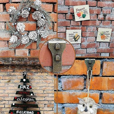 Murstens Krog Clips - Murstens Krog Clip til Ophængning af Udendørs Vægbilleder, Murstensophæng Fastgørelseskrog Murstensklammer 18 stk