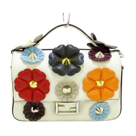Fendi Vintage, Shoulder Bags Wit, Dames, Maat:ONE Size