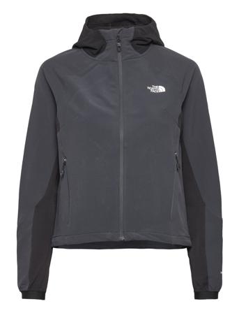 W Ao Softshell Hoodie Outerwear Sport Jackets Svart The North Face*Betinget Tilbud