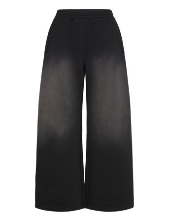 Weekday Washed Scuba Sweatpants - Black - XS