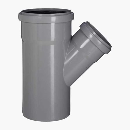 Avloppsrör förgrening 45° 110/75 mm