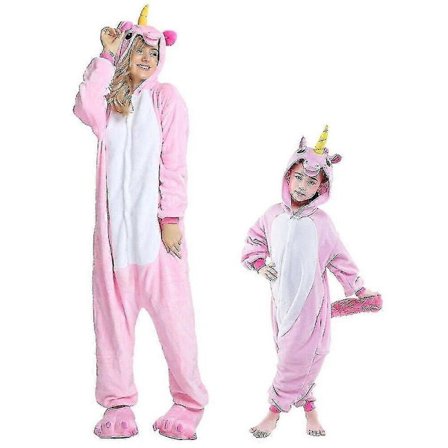 Pegasus Clothing Enhjørning Pyjamasdragt Kigurumi Jumpsuit - Perfekt Pink
