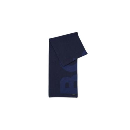 Hugo Boss - Halsdukar - Blå - Herr - Storlek: One Size, Herr, Storlek: ONE SIZE