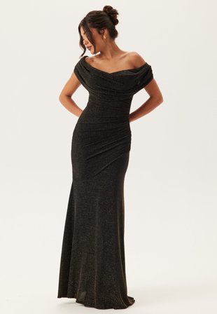 Goddiva-Glitter Multi Way Maxi Dress-L (UK14)