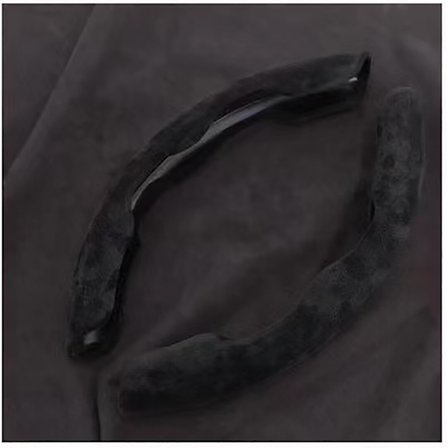 (svart flanell) Universal halkskydd rattförstärkare skyddande ärmskydd Modifierade tillbehör dekoration för Tesla Model 3 Y S X