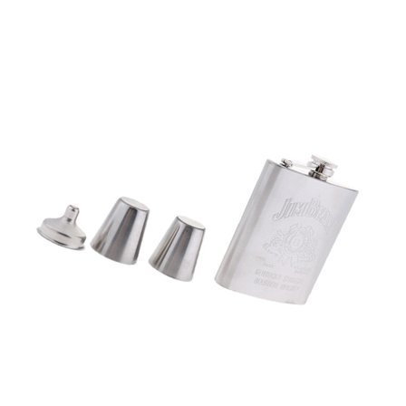 1/2/3 7oz Rostfritt Stål Höftflaska Set Fickplunta för med Typ B