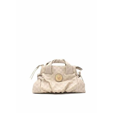 Gucci Vintage, Pre-owned Handbags Beige, Dames, Maat:ONE Size,leer