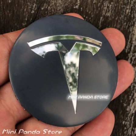 4 ST Navkapslar Centrumkåpa Emblem Klistermärke för Tesla Model 3 Y S X Flera Färger