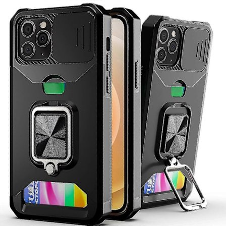 Skjutbart Kamera PC + TPU Skal Passar iPhone 12 Pro Max