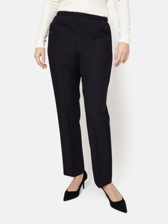 BRANDTEX - Anna Bukser - Navy - Regular Fit / Elastik i Taljen