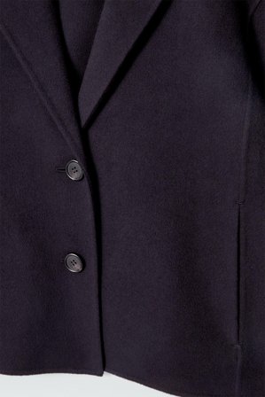 COS Femme Veste De Tailleur En Laine Double Face in Bleu