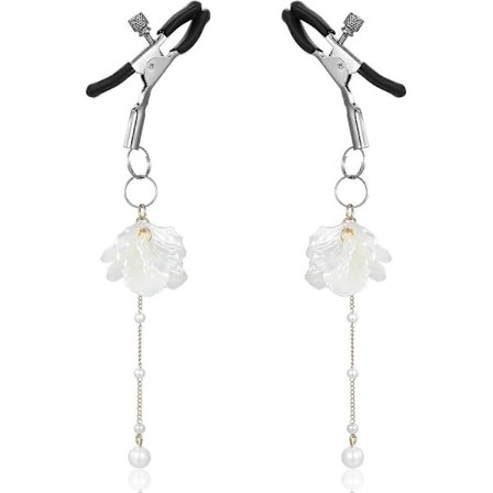 Kropsklemmer til kvinder, kropsklemmer i rustfrit stål med perlevedhæng, ikke-piercing [HK]