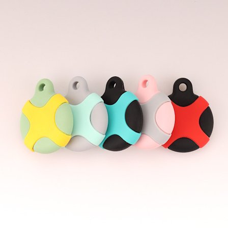 5-pak silikondeksel for Apple AirTag, vanntett og ripebestandig