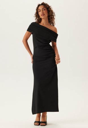 BUBBLEROOM Drapy Ankle Dress Black L