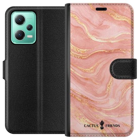 Yhteensopiva Lompakkokotelo Xiaomi Xiaomi Redmi Note 12 Cactus and Friends – RoseGoldFlow