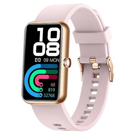 Smart Armbånd Hjertefrekvens Søvnovervåking Stegmåler 1.47-tommers Silikon Armbånd Klokker for Menn og Kvinner