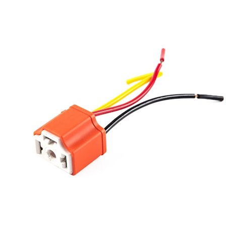 H4 Keramisk Tre-plugger Hovedlys Sokkel Lampe Sokkel Pære Sokkel