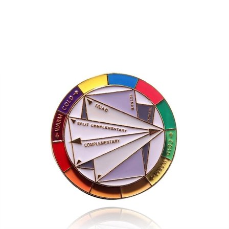 Färg Kompass Nyckelring Palett Nyckelring STYLE 6 STYLE 6