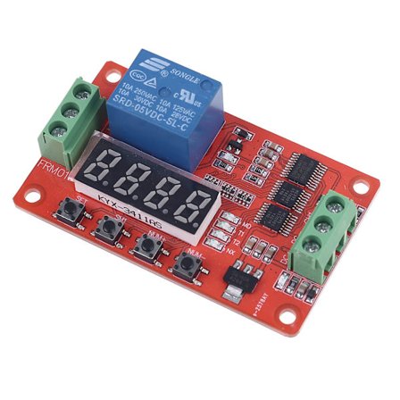 FRM01 for DC 5/12/24V 1-kanals multifunksjonsrelémodul Loop Delay Timer Swit